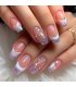 NA091 - Sparkling Diamond Silver Nails